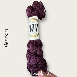 Bundle 3 for $15 Berroco Cotton Twist Wine Colored 70% Mercerized Cotton 30% Ray